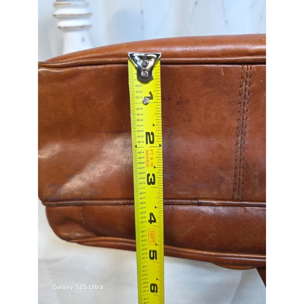 Italian‎ Made Vintage Jacobson's Leather Crossbody Brown Minimalist Luxury